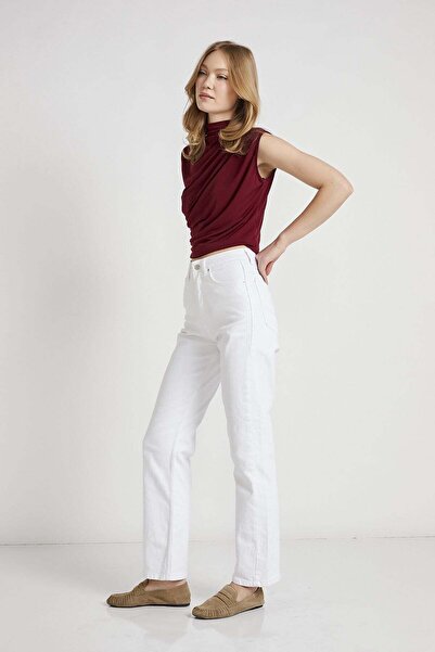 Arma Life ARMALIFE 028-1 YÜKSEK BEL COMFORT STRAIGHT FIT DENİM KADIN PANTOLON