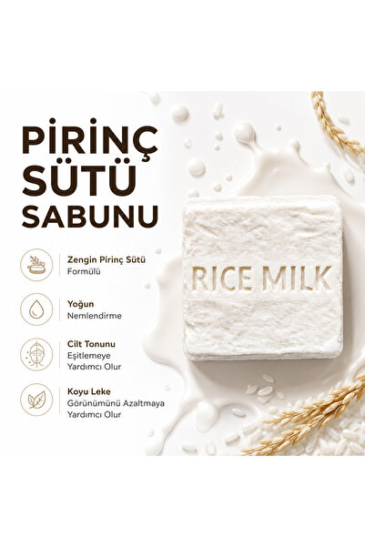 Body and Soul Goods Pirinç Sütlü Yüz Sabunu 100 gr | Nemlendirici ve Aydınlat...