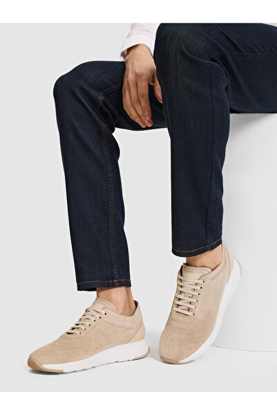 Cacharel Beige 100% Leather Suede Sneaker Shoes 50324394-Vr011