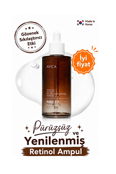 AVCA Retinol Gözenek Sıkılaştırıcı Bakım Ampulü - Pore Fit Retinol Ampoule Se...