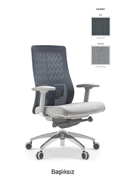 Ivo Office Flexo Pro Çalışma | Ofis | Oyuncu Sandalyesi | Şef Gri
