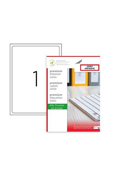 JokeyKırtasiye Self-Adhesive Injet/Laser/A4 Format Sticker/Label 199.6Mmx 289...