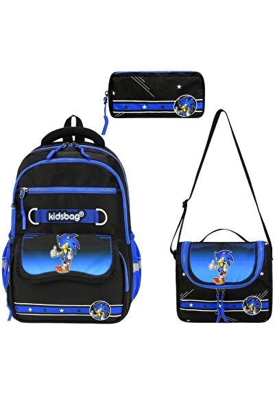 Bevitton Set of 3 Primary School Bags Character Patterned Set Boy's Foil-Line...