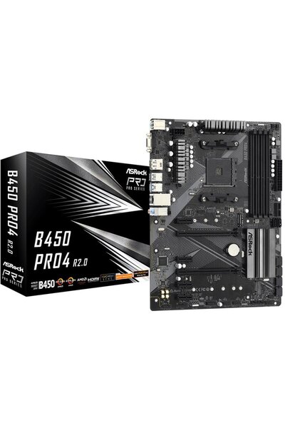ASROCK B450 Pro4 R2.0 AMD B450 Socket AM4 ATX