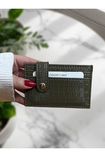 ELPİDA BAGS Kadın Parlak Kroko Dokulu Çıtçıtlı Kartlık