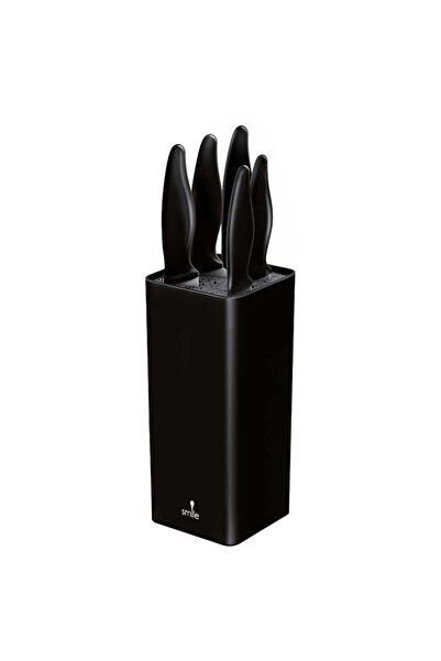 SMILE Set de cuțite bloc SNS-6, 6 piese, negru