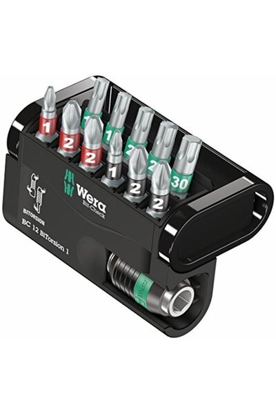 wera bit-Check 12 BiTorsion 1 bit set - 12-pieces - 05057420001