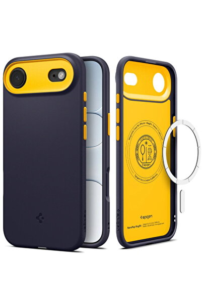 Spigen Husa pentru iPhone 17 Air - Caseology Nano Pop MagSafe - Blueberry Navy