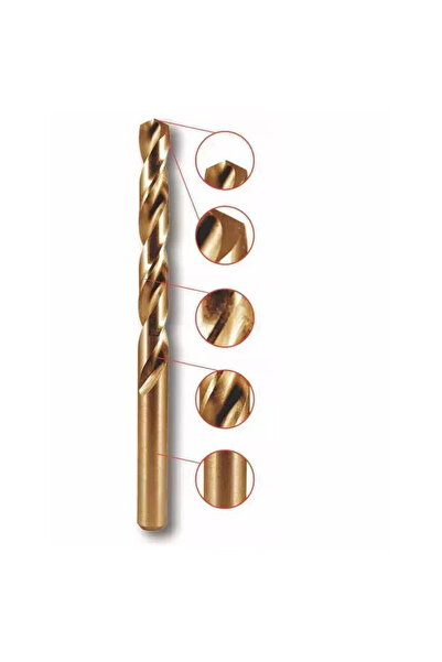 DEDRA EXIM Τρυπάνι κοβαλτίου για μέταλλο 10.0x133mm, HSS, DIN338, 1 τεμάχιο