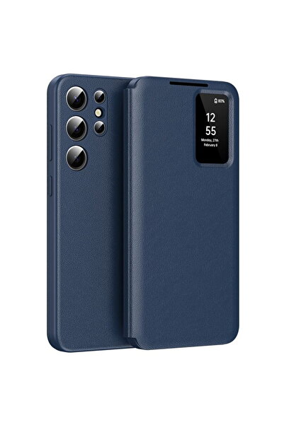 Techsuit Husa pentru Samsung Galaxy S25 Ultra - SmartView Series - Blue