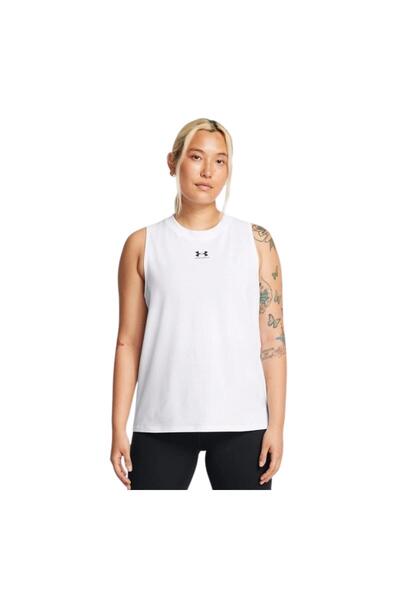 Under Armour A1383659-100 Ua Rival Muscle Tank Women's T-Shirt White