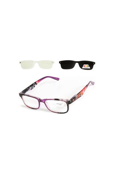 Alpin Eyewear Γυαλιά Πρεσβυωπίας Clip-on ALPIN 10293 Μώβ-+2.50-Purple/Multico...