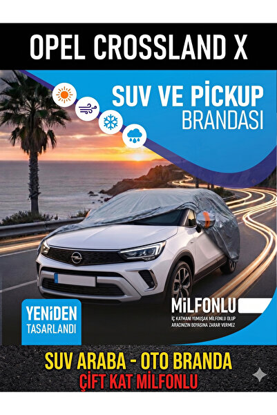 RIZQ OPEL CROSSLAND X İLE UYUMLU SUV ARABA - OTO BRANDA ÇİFT KAT MİLFONLU