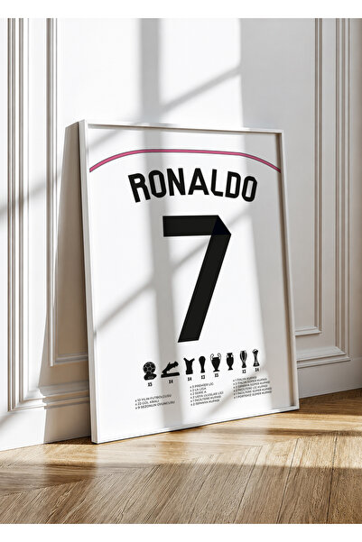 Base Concept Ronaldo 7 Poster Tablo (Çerçeveli)