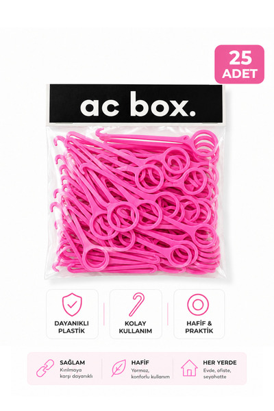 AC BOX 25 Adet Ortodontik Şeffaf Plak Çıkarma Aparatı