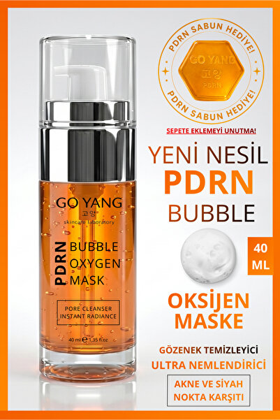 GO YANG PDRN İçeren Gözenek Temizleyici Akne ve Siyah Nokta Karşıtı Köpüren B...