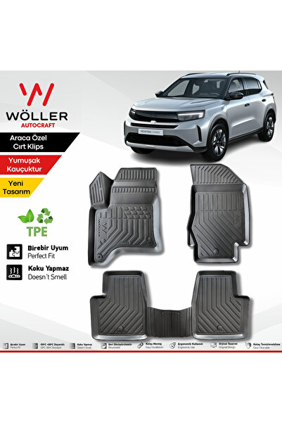 wöller Opel Frontera Paspas Hybrid 2025 Sonrası Uyumlu 3d Havuzlu Paspas