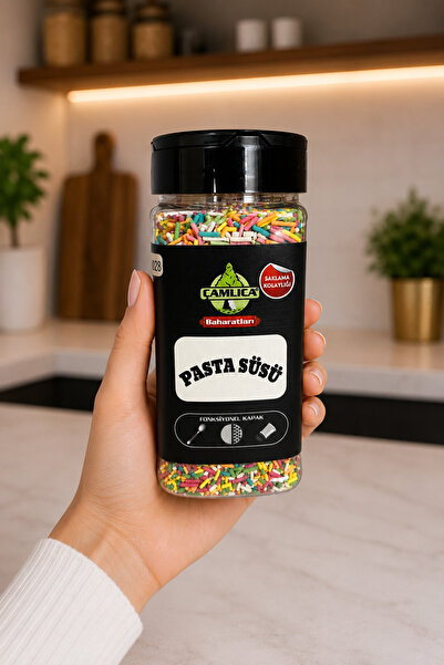 Çamlıca Baharat Çamlıca Pasta Süsü 100 Gr PET Ambalaj | Renkli Pasta ve Tatlı Süsleme Ürünü