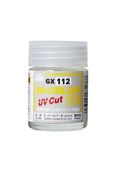 Mr. Hobby Mr.Hobby GX-112 18 ml. Gloss, Super Clear III UV Cut, Mr.Clear Colo...