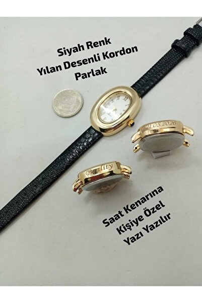 Brality Retro Vintage Model... Women's Wristwatch... Minimal Gold Case.. Blac...