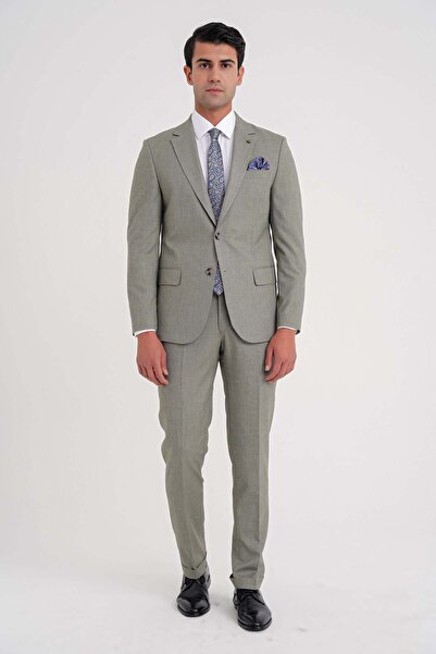 Efor Slim Fit Double Slit Stretchy Wool Nefti Suit Tk 918