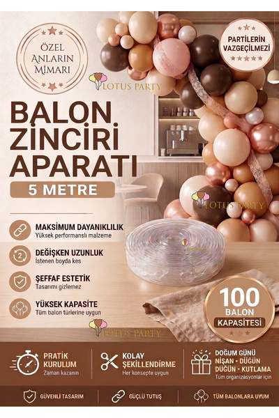 LOTUS PARTY Balloon Chain Apparatus 5 Meters