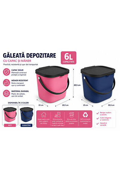 Rothoplast Găleată din plastic 6L – rezistentă și versatilă