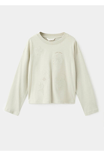 MANGO Kids Tricou din bumbac brodat
