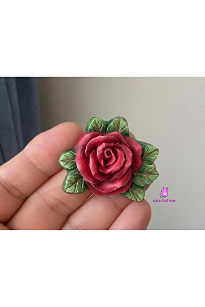 morlalem m 4.8cm Mini Rose Flower Magnet Sconce Silicone Mold K-1580, Stone P...