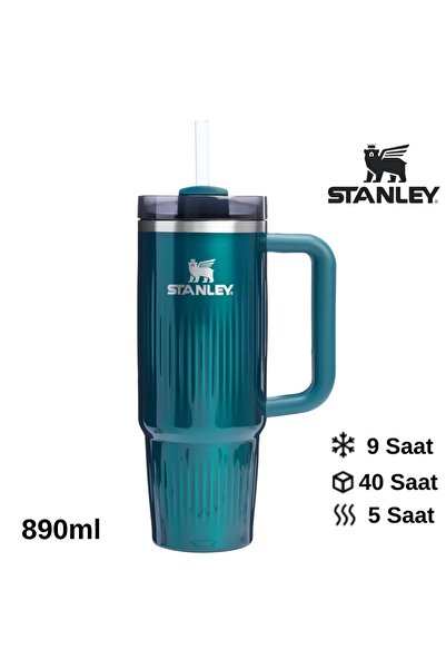 Stanley Quencher® H2.0 Fluted Tumbler Pipetli Termos Bardak 0.89 LT Pipetli M...