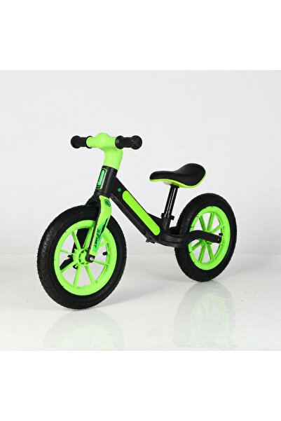 LUDIRO Bicicletă Fără Pedale Copii - Negru/Verde, Bicicletă de Echilibru | 2-...