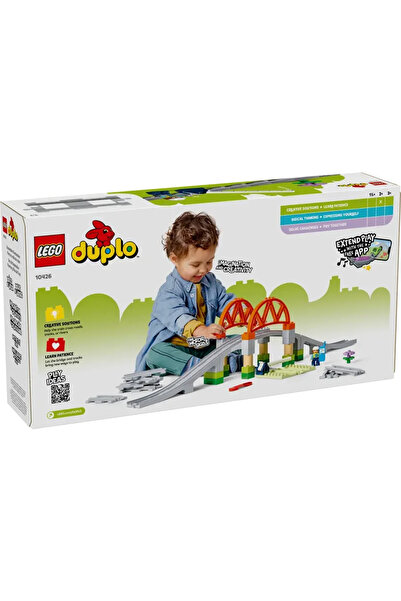 LEGO DUPLO Town Train Bridge and Tracks Expansion в„ў 42 piese, 2+ ani