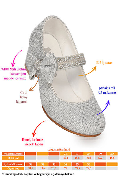 Kiko Kids Cameli Çupra Günlük Kız Çocuk 4 Cm Topuklu Abiye Ayakkabı