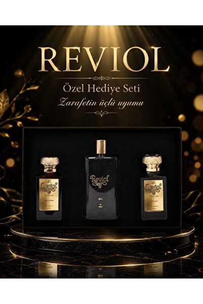 REVİOL For Women & For Man Parfüm & No.1 Kolonya Seti (100 ml + 100 ml + 200 ml)
