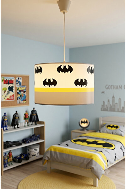 Bebaks Batman Desenli Bebek Odası Lambası