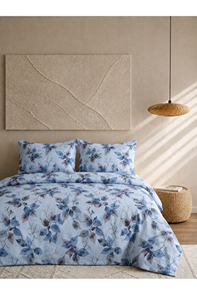 Boreas Home Velora 100% Cotton Elastic Sheet Double Duvet Cover Set 200X220 c...