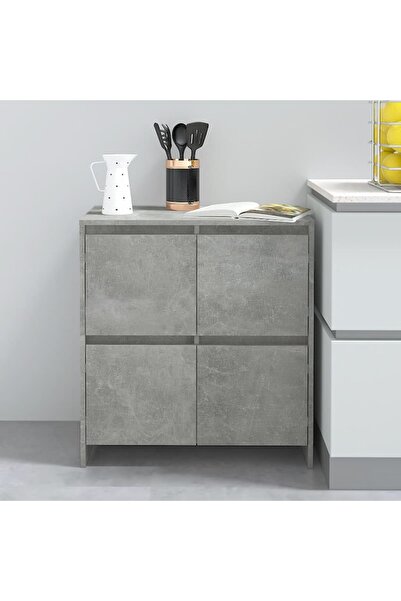 Concept Servantă, gri beton, 70x41x75 cm, PAL