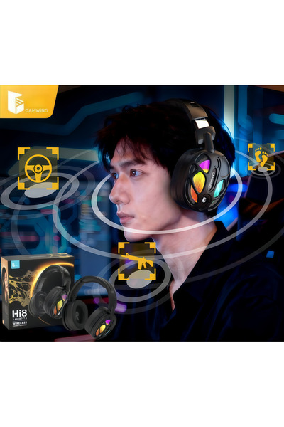 Generic Wireless Gaming Headsetsupports Bluetooth,2.4G，3.5mm jack, with 4 mod...