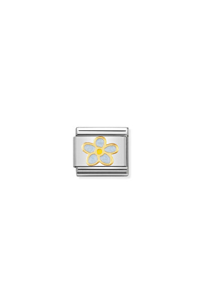 NOMİNATİON Composable Classic Nature In Stainless Steel With Enamel And 18k G...