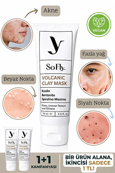 So Fly Volkanik Arındırıcı Kil Maskesi 75ml