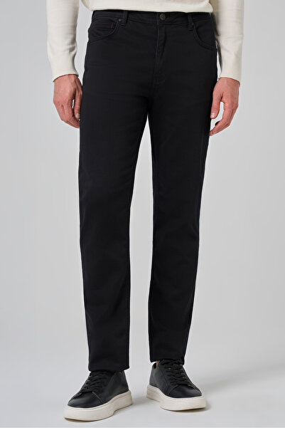 Morven Erkek Siyah Denim 5 Cep Dynamic Fit Jean Kot Pantolon