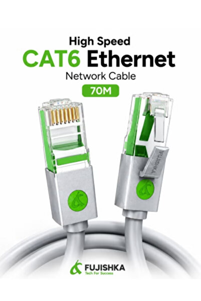 FUJISHKA High Speed CAT6 Ethernet Cable 70M - RJ45 LAN Cable for Router, Mode...