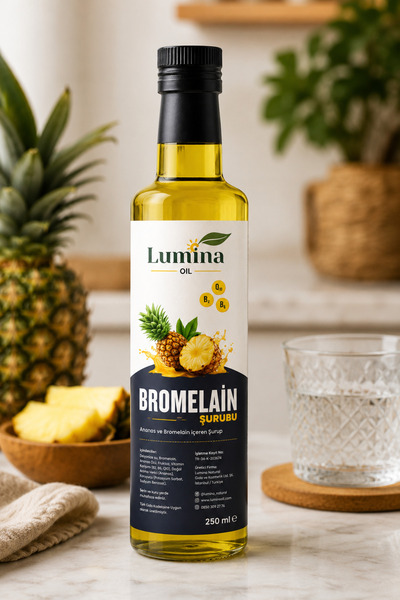 LUMİNAOİL Bromelain Ananas İçeren Detox Şurubu 250 ML