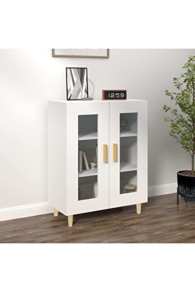 Concept Servantă, alb, 69,5x34x90 cm, lemn compozit