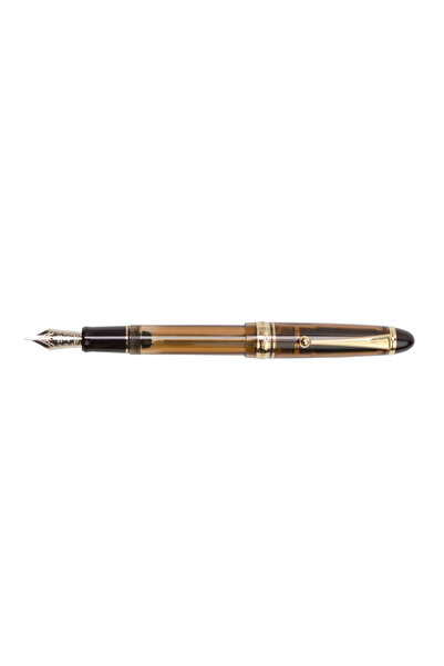 Pilot Stilou personalizat 823, vârf fin maro transparent