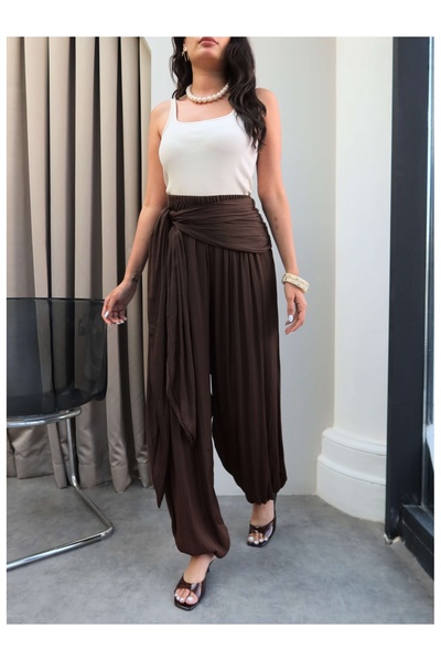 ESRAHELVACI Shalwar Trousers with Tie-Up Detail