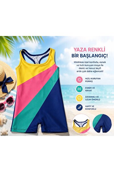 Pukka Boz Yüzücü Şortlu Mayo