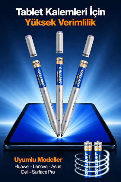 MetaForce AAAA 1.5 volt 23A Alkalin 2'li 4A Tablet Kalemi Pili Lenovo Huawei ...