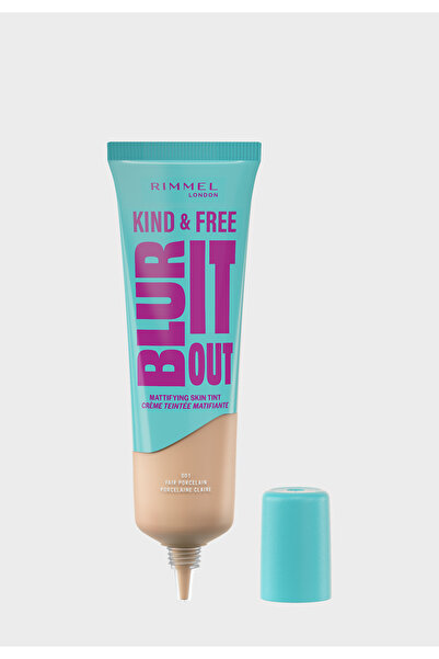 RIMMEL LONDON Kind & Free Blur It Out Mattifying Skin Tint, 001, Fair Porcela...