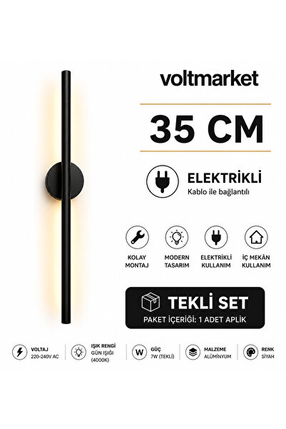 VoltMARKET Türkiye’nin Elektrik Marketi Voltmarket 35 cm Electric Led Sconce ...